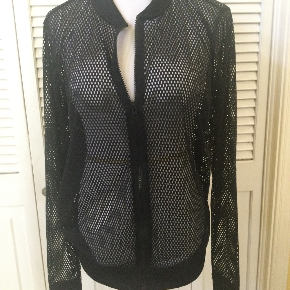 Victoria's Secret Black Mesh Jacket